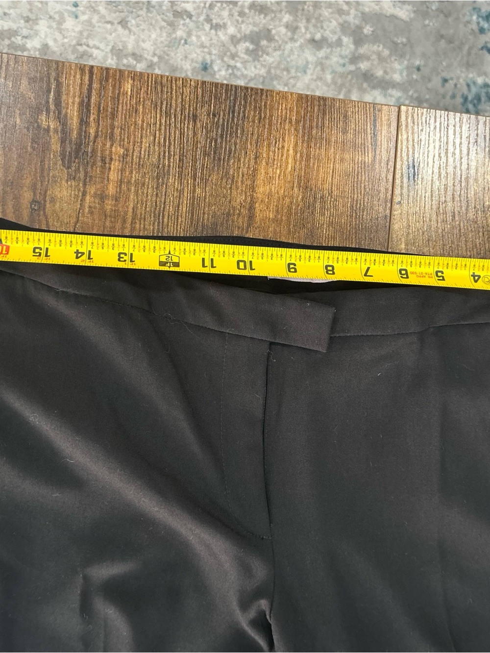 Calvin Klein Black Dress Pants Women’s Size 12 Career Office Stretch Trousers - Picture 6 of 8